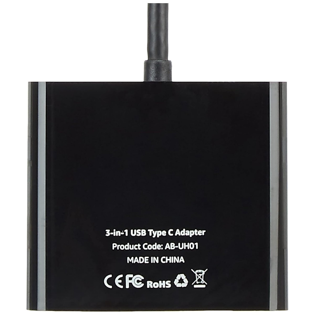 amazon basics 3-in-1 USB Type C Adapter to Project Screen of Your USB Type-C Enabled Device on a Large Screen of Any HDMI Monitor (Black)