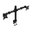 amazon basics Dual Monitor Stand - Height-Adjustable Arm Mount, Steel (Self Installation)