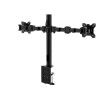 amazon basics Dual Monitor Stand - Height-Adjustable Arm Mount, Steel (Self Installation)