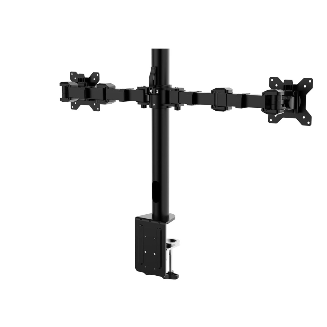 amazon basics Dual Monitor Stand - Height-Adjustable Arm Mount, Steel (Self Installation)