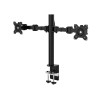 amazon basics Dual Monitor Stand - Height-Adjustable Arm Mount, Steel (Self Installation)