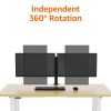 amazon basics Dual Monitor Stand - Height-Adjustable Arm Mount, Steel (Self Installation)