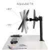 amazon basics Dual Monitor Stand - Height-Adjustable Arm Mount, Steel (Self Installation)
