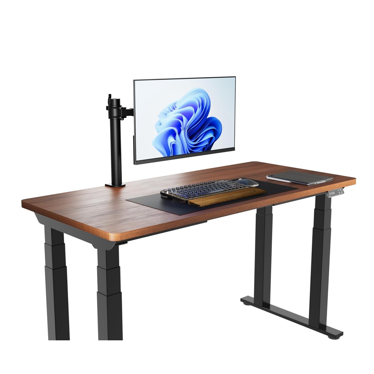 amazon basics Monitor Stand, Height Adjustable Arm Mount- Steel