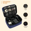 amazon basics Travel Organiser for Electronic Accessories, Flexible Padded Dividers, Waterproof, Foam Padding, for Cables, Chargers, Hard Disk, Power Bank