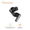 amazon basics Truly Wireless Earbuds with Environmental Noise Cancellation Quad Mic, IPX5 Water Resistant, Bluetooth 5.3, Up to 28 Hours Playtime and Fast Charging (Black)