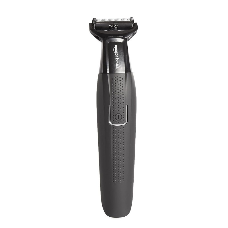 amazon basics Unisex Cord/Cordless Trimmer and Shaver with 4 Trimming Combs, IPX7-90 Minutes Run Time (Black)