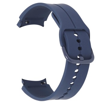 amazon basics Watch Strap, Compatible with Samsung Galaxy Watch5 Pro, Watch5, Watch4 Classic, and Watch 4 (Center-Line, No Gap, Silicone, Dark Blue)