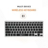 amazon basics Wireless Bluetooth Keyboard | Easy Switch for Up to 3 Devices | Ideal for Tablets & Mobiles | iOS, Windows, Android Compatible | Type C Port 78 Keys (Black and Grey)