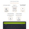 amazon basics Wireless Bluetooth Multi-Device Keyboard for Windows, Apple iOS Android or Chrome, Compact Space-Saving Design (Black)