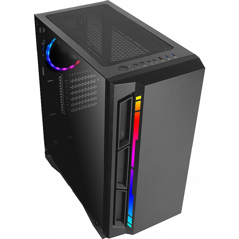 Antec NX400 Tower Gaming Cabinet ATX, M-ATX, ITX Motherboard with Glass Panel and LED Control 