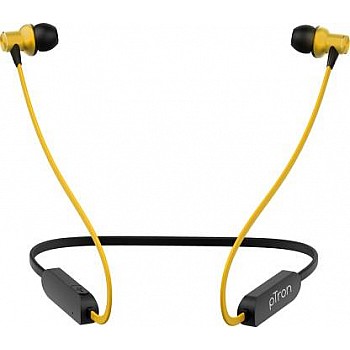 PTron Avento Classic Bluetooth Headset   (Yellow, In the Ear)