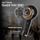 Boult W40 with Quad Mic ENC, 48H Battery Life, Low Latency (Electric Black, True Wireless)