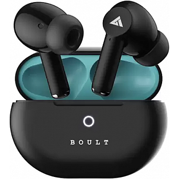 Boult W40 with Quad Mic ENC, 48H Battery Life, Low Latency (Electric Black, True Wireless)