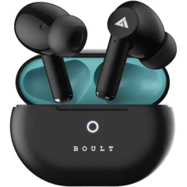 Boult W40 with Quad Mic ENC, 48H Battery Life, Low Latency (Electric Black, True Wireless) Boult W40 with Quad Mic ENC, 48H Battery Life, Low Latency (Electric Black, True Wireless)
