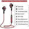 pTron BT Boom Dual Driver in-Ear Wireless Bluetooth Headphones with Mic - (Black and Red)