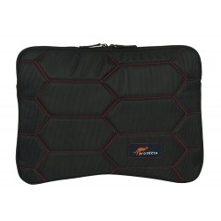 Protecta Honeycomb Laptop Sleeve for Laptops with Screen Size 13.3 Inches (Black & Red)