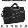 AirCase Laptop Bag Messenger Bag Sleeve for 13-Inch/ 14-Inch Laptop MacBook 2-Multi Pocket Black