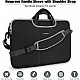 AirCase Laptop Bag Messenger Bag Sleeve for 13-Inch/ 14-Inch Laptop MacBook 2-Multi Pocket Black