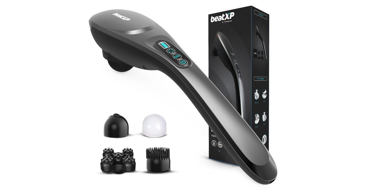 beatXP Stream Pro Cordless Full Body Massager Machine for Pain Relief ...
