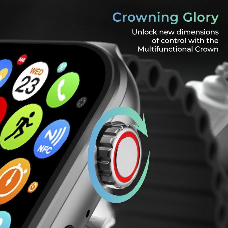 beatxp Marv Ultra 2.01 HD Bluetooth Calling Smart Watch, Metal Body, Rotary Crown, 500 Nits, Health Tracking, Wireless Charging(Electric Black) beatxp Marv Ultra 2.01 HD Bluetooth Calling Smart Watch, Metal Body, Rotary Crown, 500 Nits, Health Tracking, Wireless Charging(Electric Black)