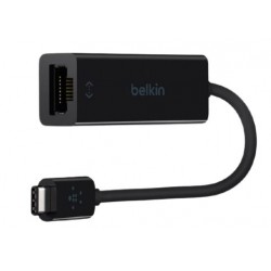 Belkin USB-IF Certified USB Type-C to Gigabit Ethernet Adapter (Black)