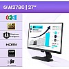 BenQ 27 inch (68.6 cm) Slim Bezel LED Backlit Computer Monitor 