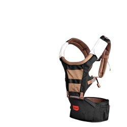  LuvLap Royal Baby Hip Seat Carrier with 4 Carry positions, for 4 to 24 months Baby Carrier (Black, Hip Carry)