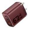 boAt 67W GaN laptop Charger, Ultra-Fast Triple Port Fast Charge, Compact & Lightweight,Supports iPhone, ipad, Android, Laptops, Macbooks,HP, Dell, Lenovo, Asus, Tablet (For 65W charging) (Monarch Red) boAt 67W GaN laptop Charger, Ultra-Fast Triple Port Fast Charge, Compact & Lightweight,Supports iPhone, ipad, Android, Laptops, Macbooks,HP, Dell, Lenovo, Asus, Tablet (For 65W charging) (Monarch Red)