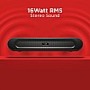 boAt Aavante Bar 558, 16W Stereo Sound, Dual EQ Modes, Multi-Compatibility, 4.5HRS Battery, Stylish Design, Master Remote Control, Bluetooth Sound Bar, Soundbar Speaker (Pitch Black)