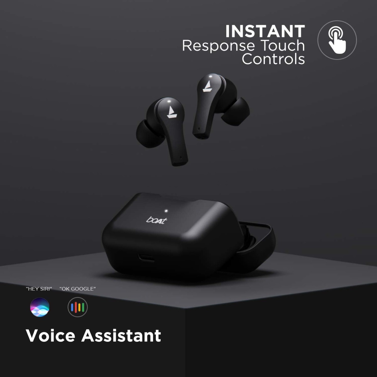 boAt Airdopes 101:  Bluetooth Truly Wireless Earbuds with Mic Active Black boAt Airdopes 101:  Bluetooth Truly Wireless Earbuds with Mic Active Black