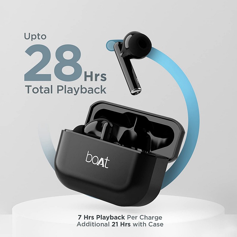 boAt Airdopes 111 Truly Wireless Bluetooth Earbuds Black