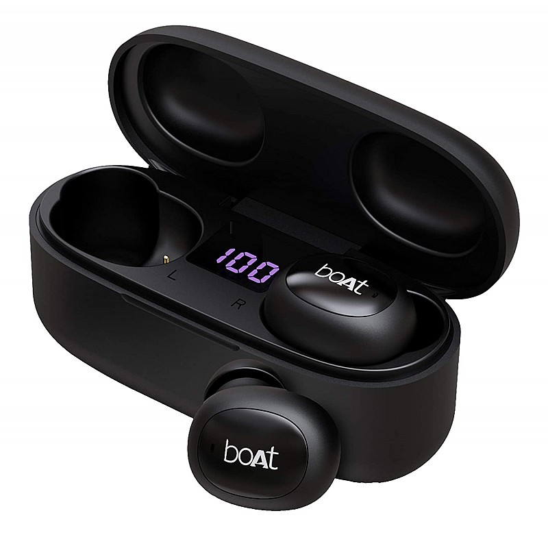 boAt Airdopes 121v2 Bluetooth Truly Wireless in Ear Earbuds with Mic Active Black