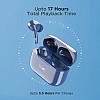 boAt Airdopes 161 TWS Earbuds with Charge 17H Playtime, Immersive Audio IPX5, Touch Controls Blue