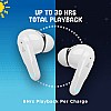 boAt Airdopes 191G True Wireless Earbuds with Quad Mics, for Gaming, 2x6mm Dual Drivers, 30H Playtime (White Siberia)