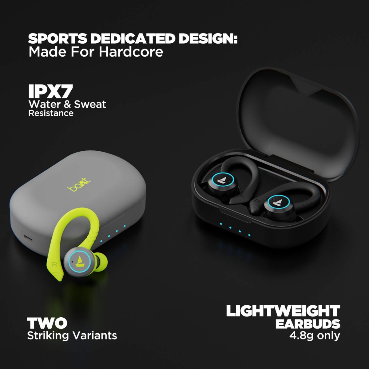 boAt Airdopes 421 Truly Wireless Bluetooth in Ear Earbuds with Mic (Active Black)