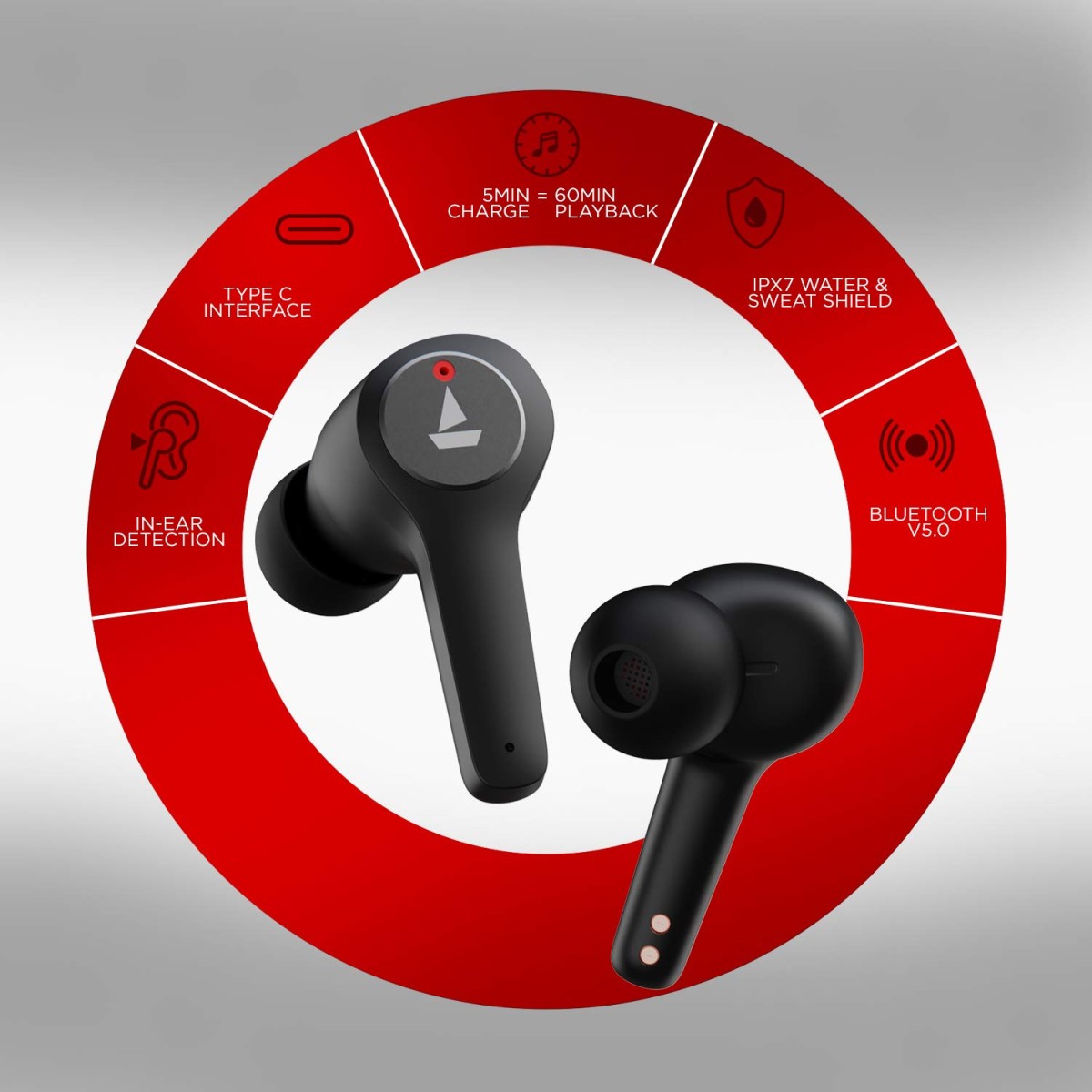 boAt Airdopes 451v2 Bluetooth Truly Wireless Earbuds with Mic