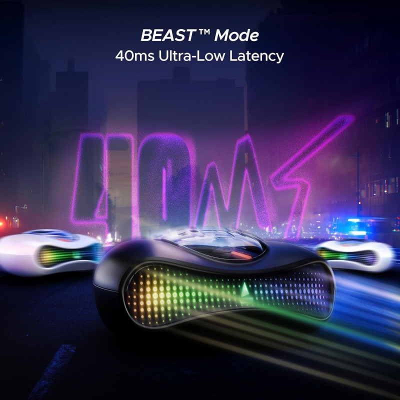 boAt Airdopes Drift TWS in Ear Earbuds, 40hrs Playback, Beast Mode(40ms Latency), 4 Mics with ENx, Car-Shaped ID with RGB LEDs, ASAP Charge, IWP Tech, BT v5.4 & IPX4 Resistance boAt Airdopes Drift TWS in Ear Earbuds, 40hrs Playback, Beast Mode(40ms Latency), 4 Mics with ENx, Car-Shaped ID with RGB LEDs, ASAP Charge, IWP Tech, BT v5.4 & IPX4 Resistance