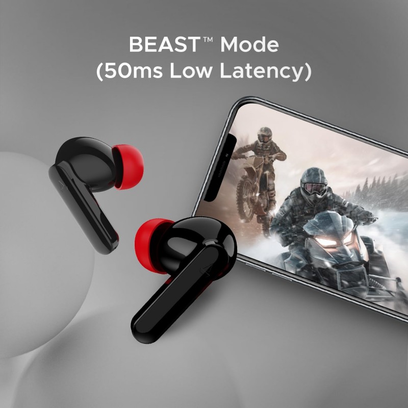 boAt Airdopes Ultra Plus TWS in Ear Earbuds with 50 HRS Playback, 4-MIC ENx Technology & ASAP Charge(Active Black)