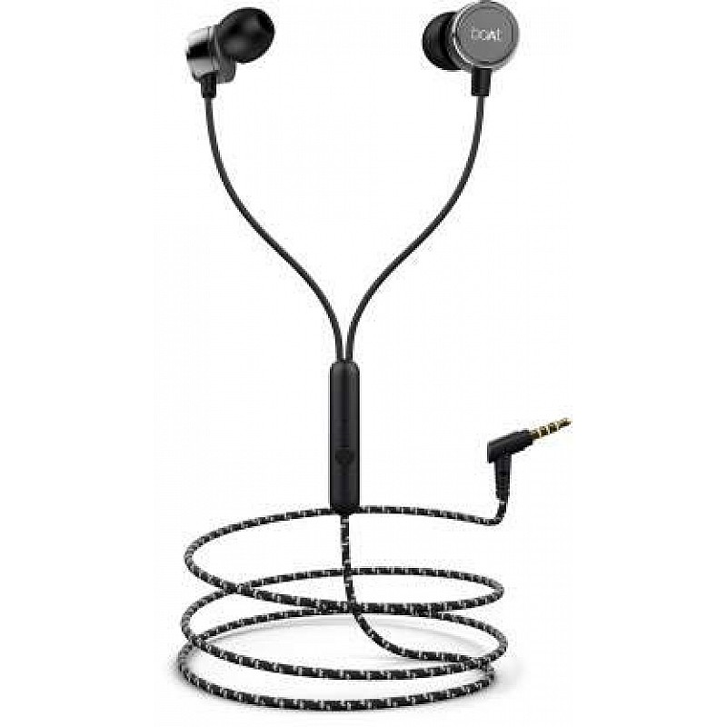 boAt BassHeads 172 Wired in Ear Earphone with Mic Black