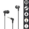 boAt BassHeads 182 Wired in Ear Earphone with Mic (Black)