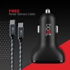boAt Dual Port Rapid 5V Car Charger (Qualcomm Certified) Smart Charging with Quick Charge 3.0 for Cellular Phones (Black) (Free Micro USB Cable) boAt Dual Port Rapid 5V Car Charger (Qualcomm Certified) Smart Charging with Quick Charge 3.0 for Cellular Phones (Black) (Free Micro USB Cable)