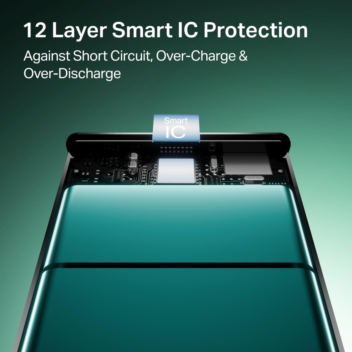 boAt Energyshroom Energyshroom PB400 Pro 20000 mAh 22.5W Pocket Size, Compact Power Bank, Fast Charging (2X Output Ports, Supports Android, iPhone, Tablets, Earbuds, etc.) (Emerald Green)