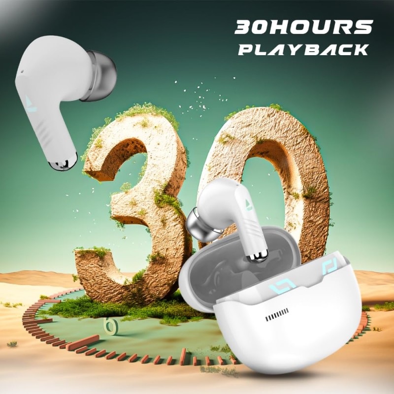 boAt Immortal 101 TWS Earbuds with Beastᵀᴹ Mode(40ms Low Latency), 30 HRS Playtime, Blazing LEDs, Quad Mics with ENx Tech, ASAP Charge & BTv5.3(Black Sabre) boAt Immortal 101 TWS Earbuds with Beastᵀᴹ Mode(40ms Low Latency), 30 HRS Playtime, Blazing LEDs, Quad Mics with ENx Tech, ASAP Charge & BTv5.3(Black Sabre)