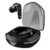 boAt Immortal 181, 40HRS Battery, 4Mics ENx, 40ms Low Latency, RGB Led Lights, Fast Charge, IWP Tech, v5.3 Bluetooth Earbuds, TWS Ear Buds Wireless Earphones with mic, Gaming Earbuds (Black Sabre)