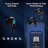 boAt Immortal 181, 40HRS Battery, 4Mics ENx, 40ms Low Latency, RGB Led Lights, Fast Charge, IWP Tech, v5.3 Bluetooth Earbuds, TWS Ear Buds Wireless Earphones with mic, Gaming Earbuds (Black Sabre)