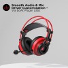 boAt Immortal-IM-200-(7.1) Wired Channel USB Gaming Headphone with RGB Breathing LEDs 50mm Drivers Raging (Red)