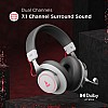 boAt Immortal IM1000D Dual Channel Wired Gaming Headphones with Dolby White Sabre