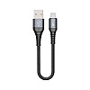 boAt LTG 200 Lightning Apple MFi Certified Cable with Spaceship Grade Aluminium Housing (Mercurial Black)