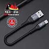 boAt LTG 200 Lightning Apple MFi Certified Cable with Spaceship Grade Aluminium Housing (Mercurial Black)